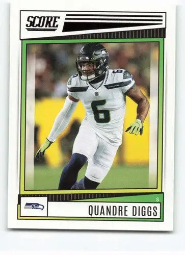 2022 Score #177 Quandre Diggs NM-MT Seahawks ID:48666 - Football Card Single