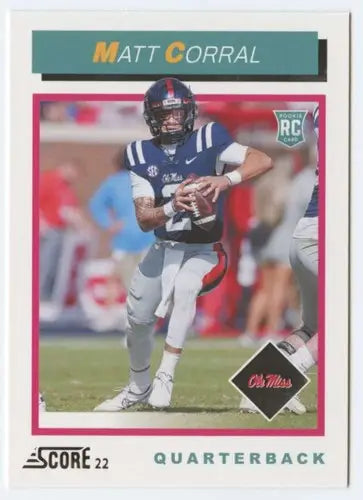 2022 Score 1992 Throwback Rookie #2 Matt Corral NM-MT ID:50553 - Football Card Single