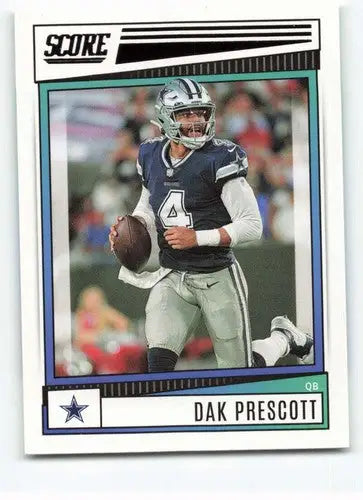 2022 Score #225 Dak Prescott NM-MT Cowboys ID:48577 - Football Card Single