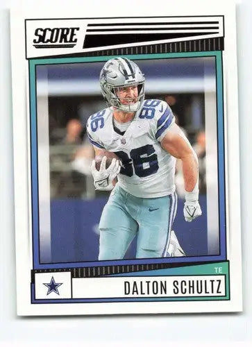 Original gloss Dalton Schultz football card 2022 Score NM-MT Cowboys ID 46592