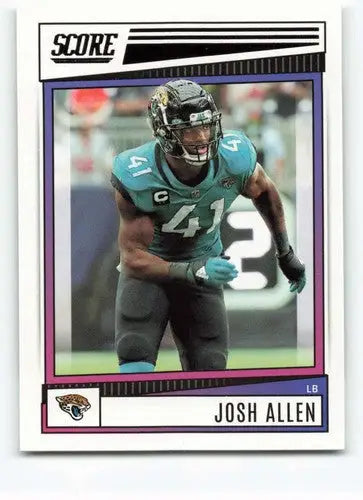 2022 Score #23 Josh Allen NM-MT Jaguars ID:48613 - Football Card Single