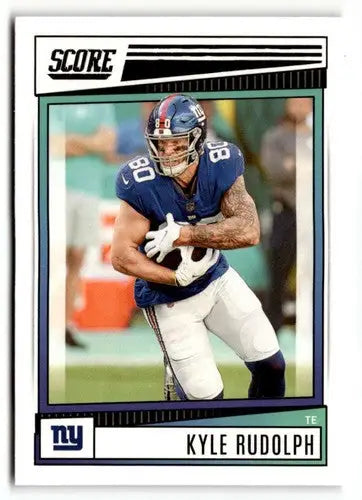 Kyle Rudolph football card with original gloss, 2022 Score #233, NRMT-MT condition