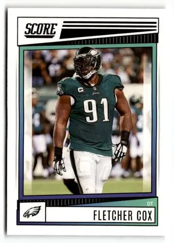 Fletcher Cox football card with original gloss in 2022 Score #248 Fletcher Cox NrMt-Mt