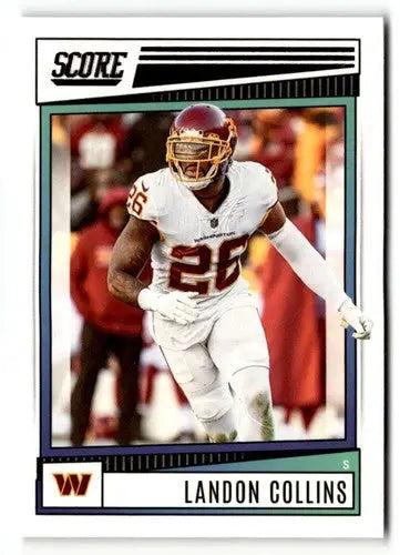 2022 Score #257 Landon Collins NM ID:51058 - Football Card Single