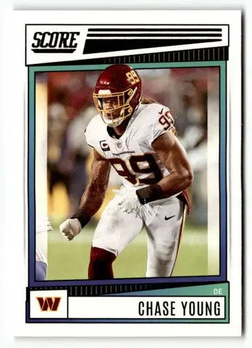 2022 Score #258 Chase Young NrMt-Mt ID:51021 - Football Card Single