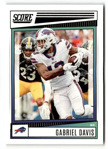 Gabriel Davis football card 2022 Score #261 original gloss in near mint to mint condition