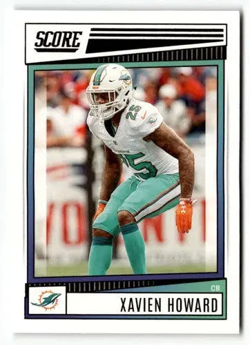 2022 Score Xavien Howard football card with original gloss by Simply Sandoval