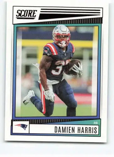 Original gloss Damien Harris football card 2022 Score NM-MT Patriots ID 46659