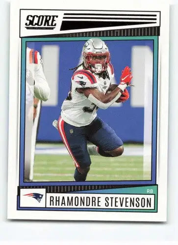 2022 Score #286 Rhamondre Stevenson NM-MT Patriots ID:46599 - Football Card Single