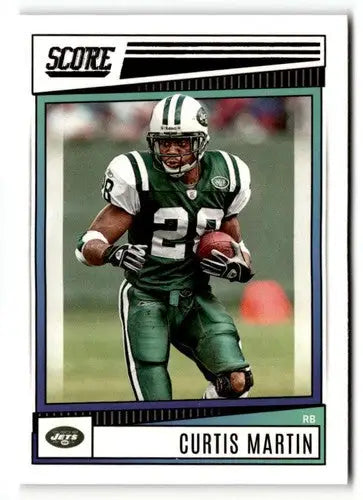 2022 Score Curtis Martin football card with original gloss, Curtis Martin NrMt-Mt condition