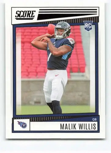 Original gloss Malik Willis NM-MT rookie card from 2022 Score set