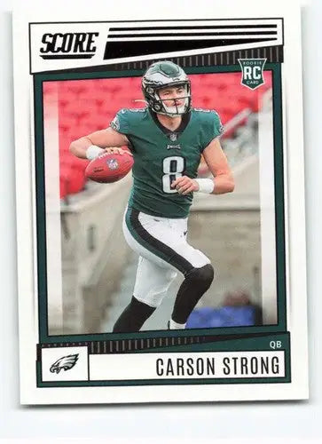 2022 Score #309 Carson Strong NM-MT RC Rookie Eagles ID:46566 - Football Card Single