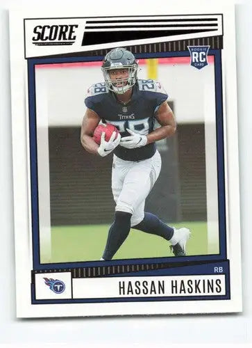Hassan Haskins rookie football card 2022 Score original gloss NM-MT Titans
