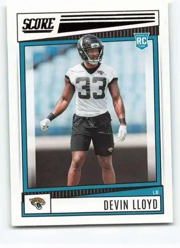 2022 Score #350 Devin Lloyd NM-MT RC Rookie Jaguars ID:46577 - Football Card Single