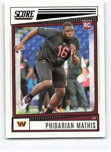 Phidarian Mathis rookie card 2022 Score #360 with original gloss, NM-MT condition