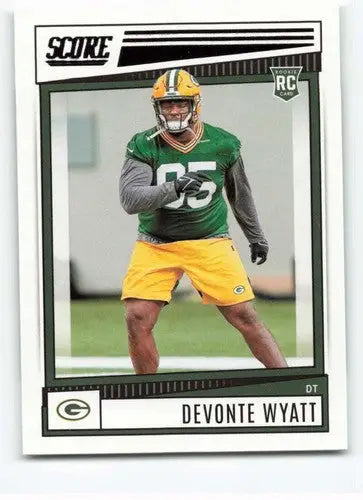2022 Score #361 Devonte Wyatt NM-MT RC Rookie Packers ID:48596 - Football Card Single