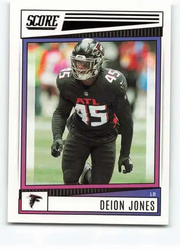 2022 Score #37 Deion Jones NM-MT Falcons ID:48627 - Football Card Single