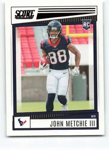 2022 Score #387 John Metchie III NM-MT RC Rookie Texans ID:48587 - Football Card Single