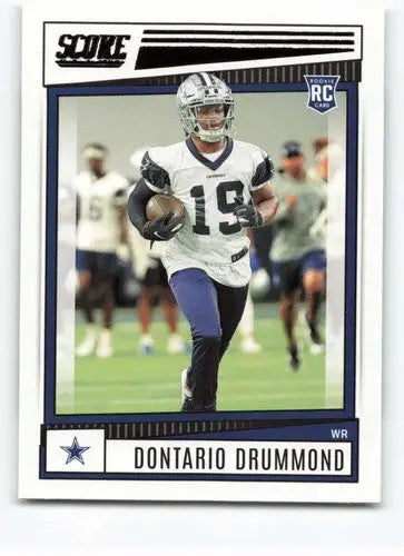 Dontario Drummond rookie card 2022 Score original gloss NM-MT Cowboys ID 46560