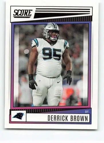 2022 Score #50 Derrick Brown NM-MT Panthers ID:48653 - Football Card Single