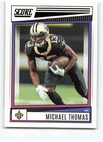 Michael Thomas football card with original gloss, NM-MT grade from 2022 Score series