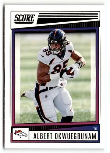 2022 Score #77 Albert Okwuegbunam NM ID:51056 - Football Card Single