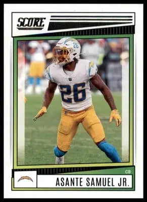 2022 Score Base Asante Samuel Jr. Los Angeles Chargers 140 - Football Card Single
