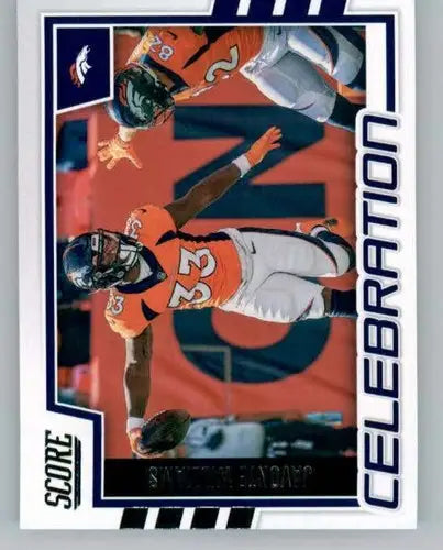 2022 Score Celebration #23 Javonte Williams NM-MT Broncos ID:50527 - Football Card Single