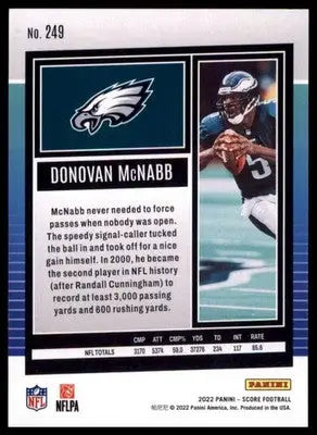 2022 Score Donovan McNabb 249 Philadelphia Eagles
