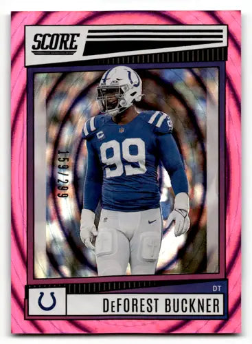 Original gloss Score Ellipse DeForest Buckner football card from 2022 Score Ellipse series
