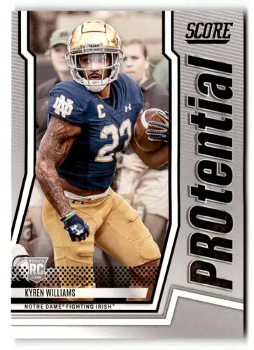 2022 Score Protential Kyren Williams football card with original gloss ID 50518