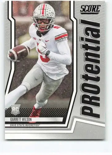 2022 Score Protential Garrett Wilson football card with original gloss NM-MT ID 50514
