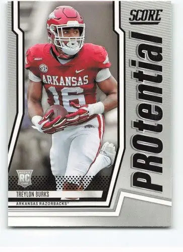 Treylon Burks football card from 2022 Score Protential with original gloss