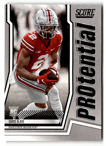 Original gloss 2022 Score Protential Chris Olave football card NM-MT display