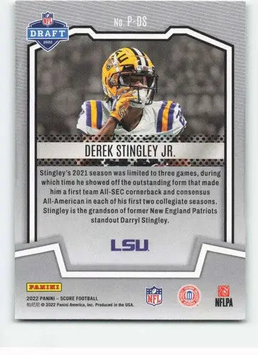Original gloss 2022 Score Protential Derek Stingley Jr. football card image