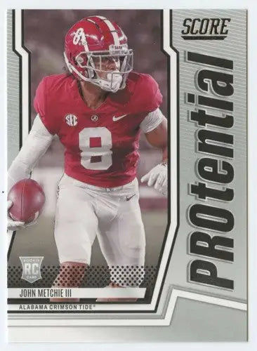 Original gloss of John Metchie III football card from 2022 Score Protential series