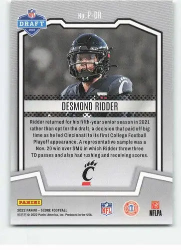 2022 Score Protential #3 Desmond Ridder NM-MT ID:50517 - Football Card Single