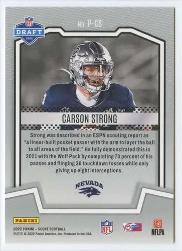 2022 Score Protential #6 Carson Strong NM-MT ID:48561 - Football Card Single