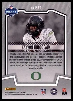 2022 Score - PROtential Base Kayvon Thibodeaux Rookie Oregon Ducks P-KT