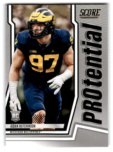 2022 Score Protential Gold #11 Aidan Hutchinson NM Near Mint ID:66851 - Football Card Single