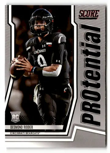 2022 Score Protential Red Desmond Ridder football card, NM-MT collectible