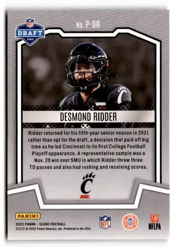 2022 Score Protential Red Desmond Ridder football card NM-MT product ID 50507
