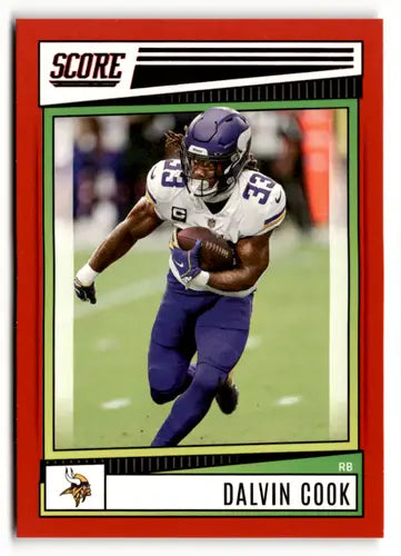 2022 Score Red #107 Dalvin Cook NM-MT Vikings ID:50549 - Football Card Single