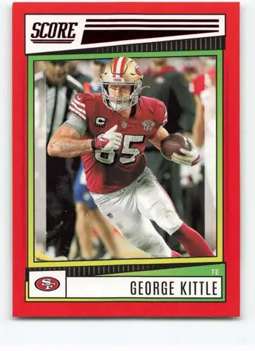 2022 Score Red #165 George Kittle NM-MT 49ers ID:50544 - Football Card Single