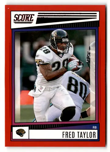 Original gloss 2022 Score Red Fred Taylor football card Jaguars ID 50509