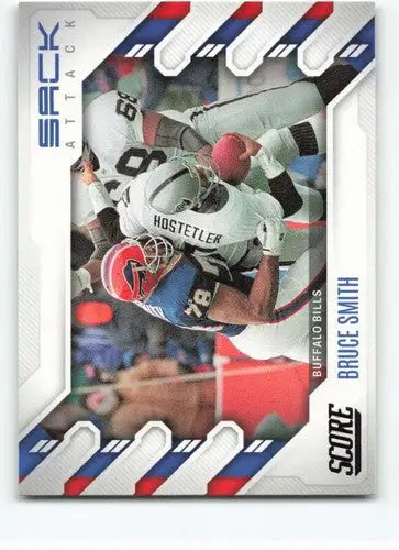 2022 Score Sack Attack Bruce Smith football card Bills NM-MT collectible