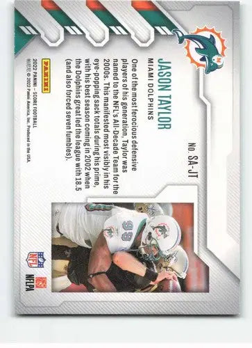 2022 Score Sack Attack #14 Jason Taylor NM-MT Dolphins ID:50582 - Football Card Single