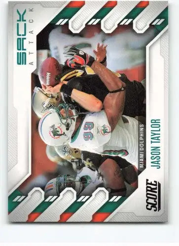 2022 Score Sack Attack #14 Jason Taylor NM-MT Dolphins ID:50582 - Football Card Single
