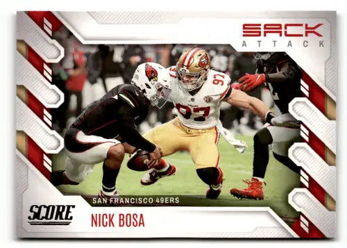 2022 Score Sack Attack #3 Nick Bosa NM Near Mint 49ers ID:50579 - Football Card Single