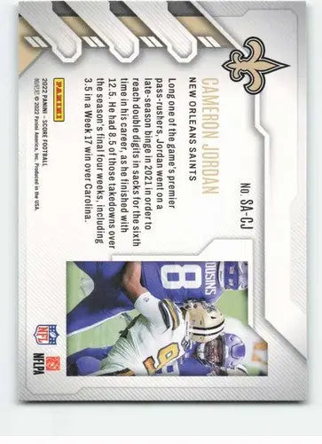 2022 Score Sack Attack #5 Cameron Jordan NM-MT Saints ID:50580 - Football Card Single